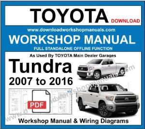 Toyota Tundra workshop Repair Manual pdf